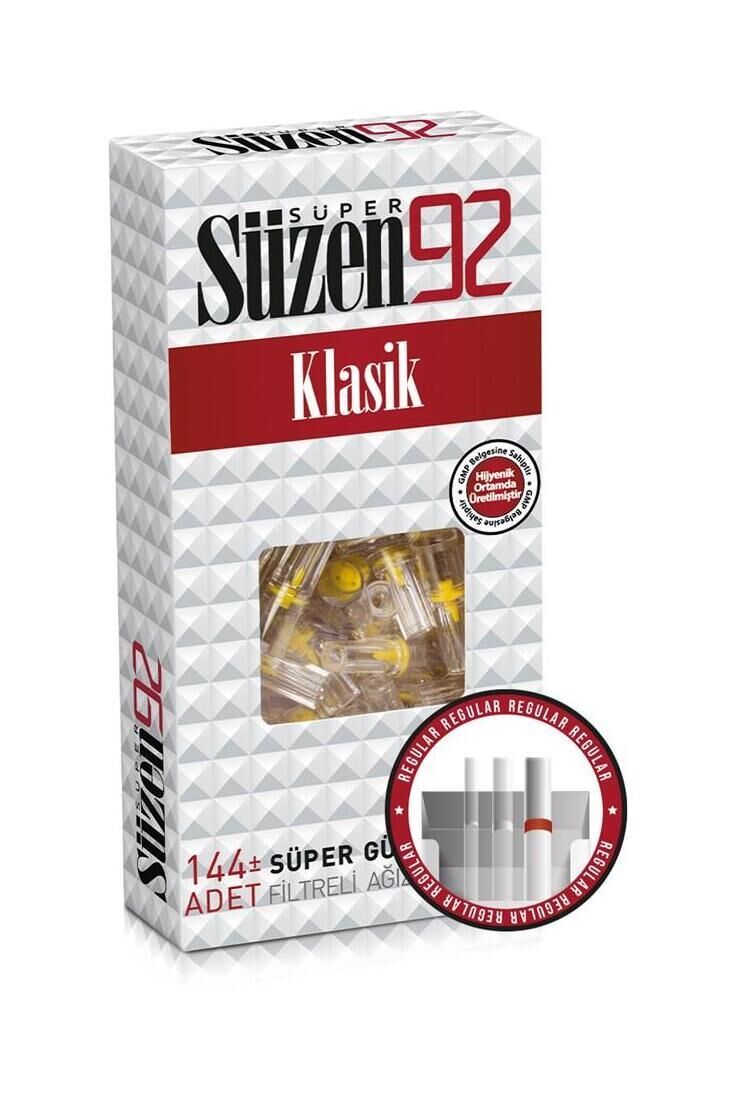 Süzen92 Classic Cigarette Mouthpiece Filter, 144-Pack