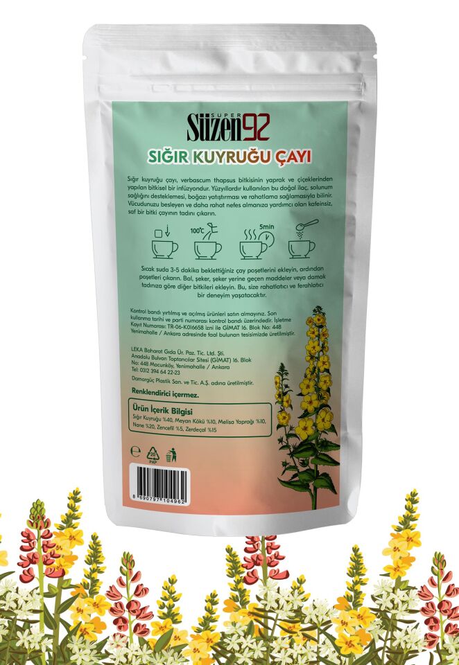 Süzen92 Sığır Kuyruğu Karışık Bitki Çayı