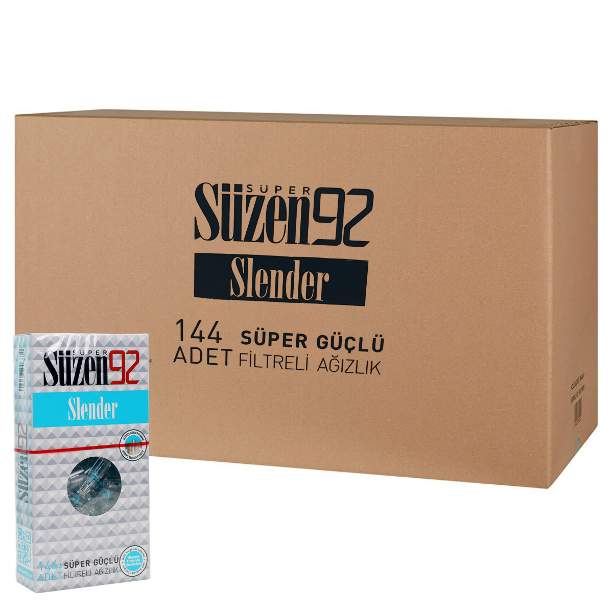 763 Süzen92 Sigara Ağızlığı Filtresi Slender 144'lü Paket 144 Adet